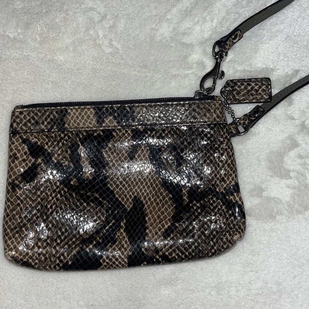 Authentic Coach Madison Snake Python Print Wallet… - image 2